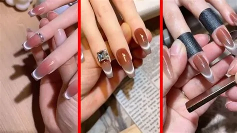 classy wedding nails glitter: elegant french tips with shimmer and jewel accents, perfect chic bridal manicure for timeless charm.